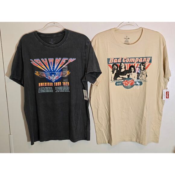 Two new with tags large  wrangler music graphic tees - Picture 1 of 13